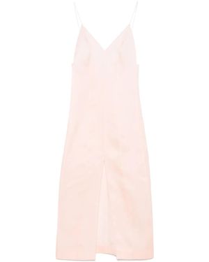 KHAITE Tully Midi Dress - Pink