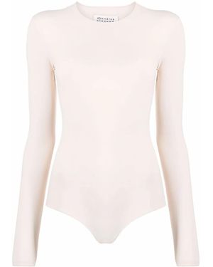 Maison Margiela Long-Sleeve Crew-Neck Body - White