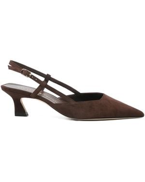 Stuart Weitzman 50Mm Vinnie Slingback Pumps - Brown