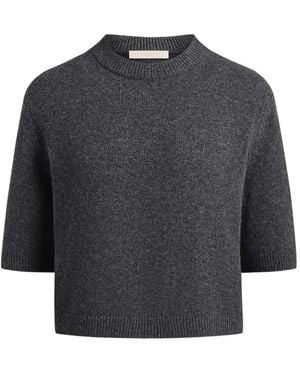 12 STOREEZ Aurora Short-Sleeve Top - Grey