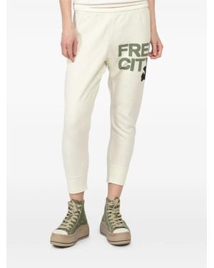 Freecity Logo Track Pants - Natural