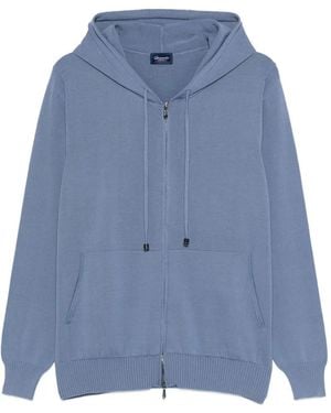 Drumohr Kapuzenjacke Mit Reißverschluss - Blau