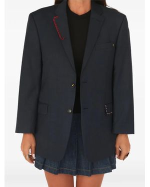 The Divine Rebel Collective Racing Stripe 7 Blazer - Black