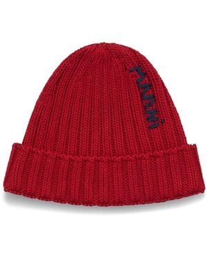 Marni Logo-Embroidered Cotton Beanie
