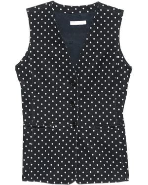 Max Mara Gilet A Pois - Nero