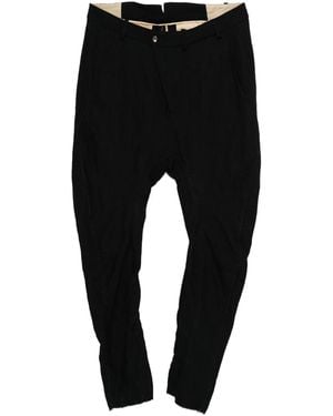 Masnada Pantaloni Con Cavallo Basso - Nero