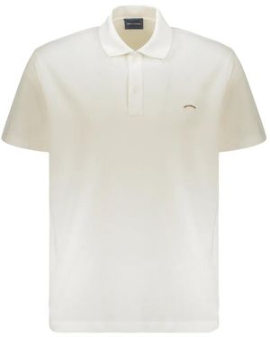 Paul & Shark Logo-Embroidered Short-Sleeve Polo Shirt - White