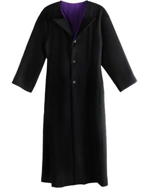 Yohji Yamamoto Buttoned Coat - Black