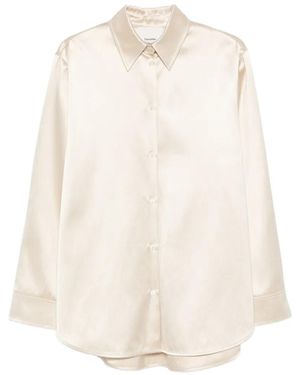 Nanushka Camisa Tanis Con Cierre De Botón - Blanco