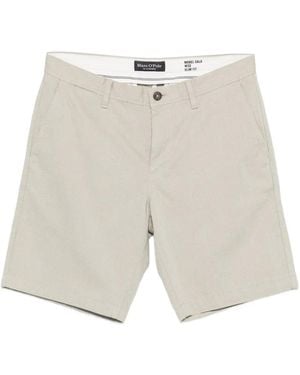 Marc O' Polo Micro-Patterned Tailored Shorts - White