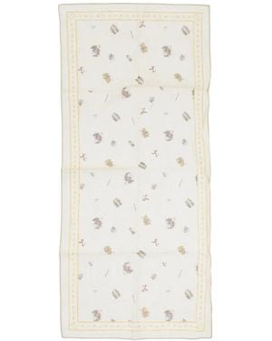 Woolrich Logo-Patterned Scarf - White