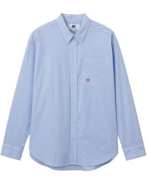 Chocoolate Chemise En Coton À Rayures Et Détail De Poche - Blue