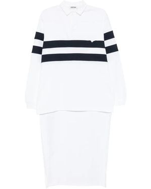 DARKPARK Asymmetrisches Jill Poloshirt - Weiß