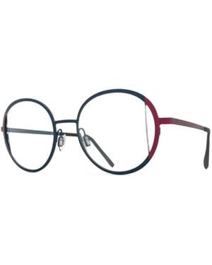 Blackfin Milos Brille Mit Rundem Gestell - Blau