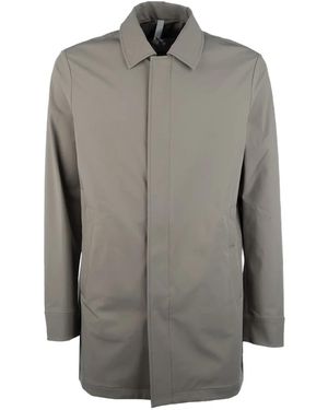 DUNO Malbec Torano Single-Breasted Trench Coat - Gray