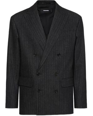 DSquared² Pinstriped Blazer - Black