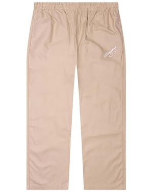 Willy Chavarria Embroidered Elasticated Pants - Natural