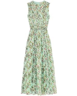 Ulla Johnson Celestina Floral-Print Silk Midi Dress - Green
