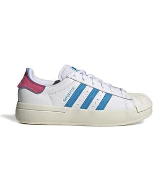 adidas Superstar Ayoon Striped Trainers - Blue