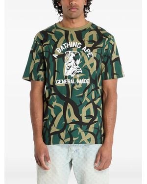A Bathing Ape Trial Camo T-Shirt - Green