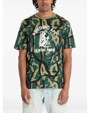 A Bathing Ape Trial Camo T-Shirt - Green