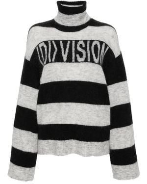 (DI)VISION Maglione A Righe - Nero