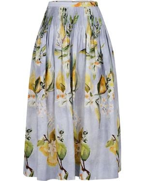 Nicholas Amabelle Midi Skirt - Blue