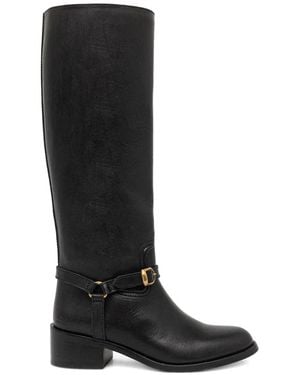Polo Ralph Lauren Buckle Strap Boots - Black