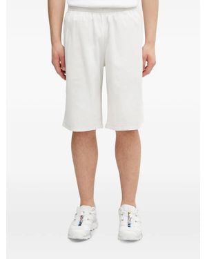 Gramicci Elasticated Logo-Patch Shorts - White
