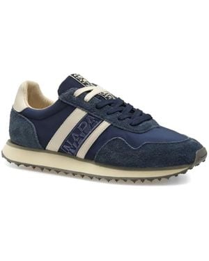 Napapijri Shard Gestreepte Sneakers - Blauw