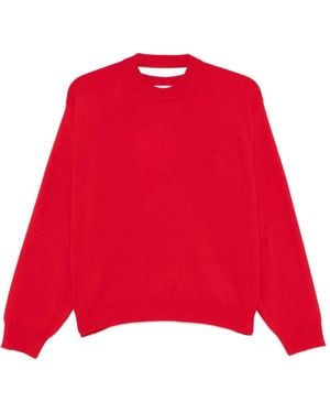 Rohe Jersey Con Cuello Redondo - Rojo