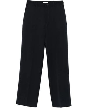 Jil Sander Button-Fastening Trousers - Blue