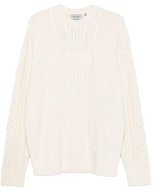 Carhartt Knit Crew-Neck Jumper - White