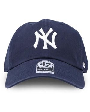 47 HAT Clean Up Ny Yankees Embroidered Baseball Cap - Blue