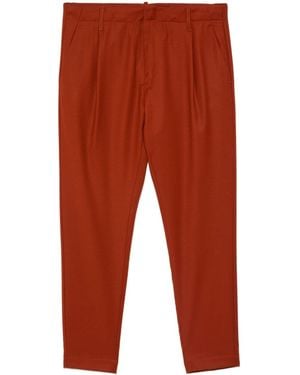 Dondup Flannel Tapered Cropped Trousers