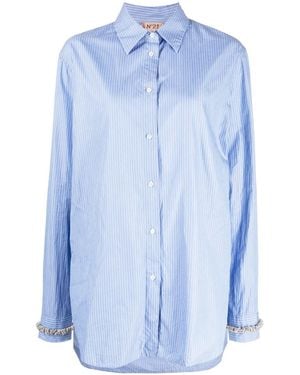 N°21 Camisa A Rayas - Azul