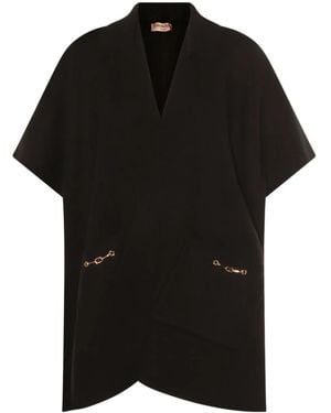 Twinset Ribbed Chain-Embellished Jacket - Black