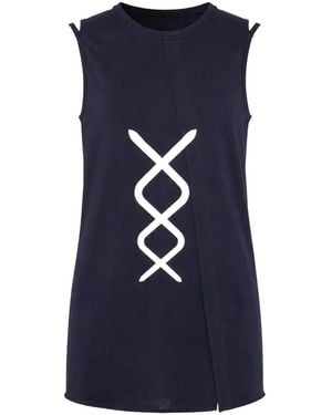 Nicolo' Beretta Graphic-Print Tank Top - Blue
