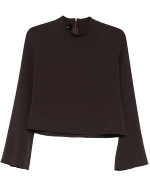 Pinko Bucatini Flared-Sleeve Blouse - Black