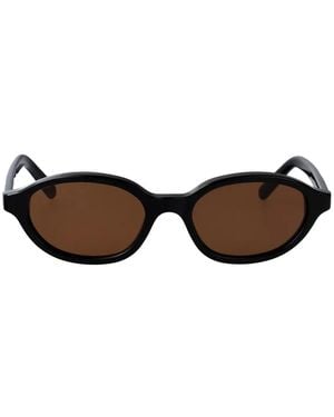 Maison Margiela Oval-Frame Sunglasses - Black