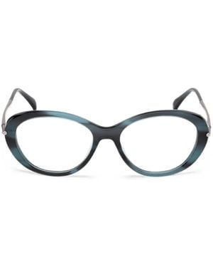 Max Mara Oval-Frame Glasses - Blue