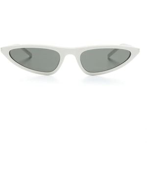 Saint Laurent Sl 703 Zonnebril Met Cat-Eye Montuur - Grijs