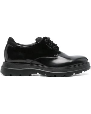 Stuart Weitzman Leather Derby Shoes - Black