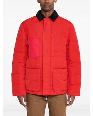 Mammut X Jwman Wr-J913 Quilted Contrast-Collar Jacket - Red