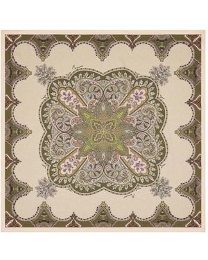 Guess Paisley Mirage Foulard Patterned Scarf - Natural