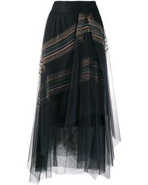 Brunello Cucinelli Layered Skirt - Black