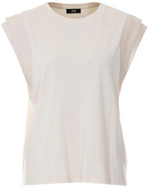 ELEH Satin Detail Panna Top - White