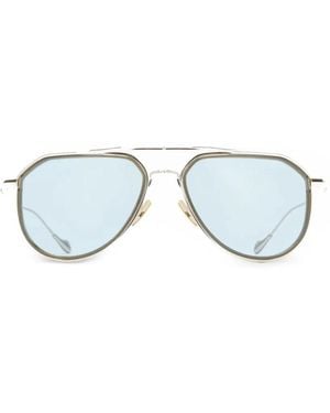 Cutler and Gross Getönte Pilotenbrille - Mettallic