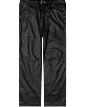 NAHMIAS Leather Trousers - Black