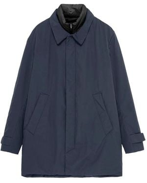KRAKATAU Bleriot Trench Coat - Blue